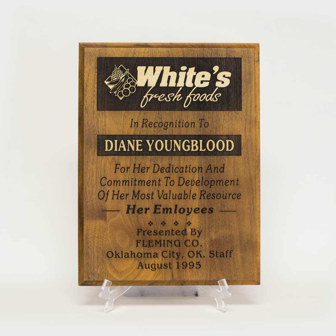 Walnut Plaque Trilogy – Traditions Engraving